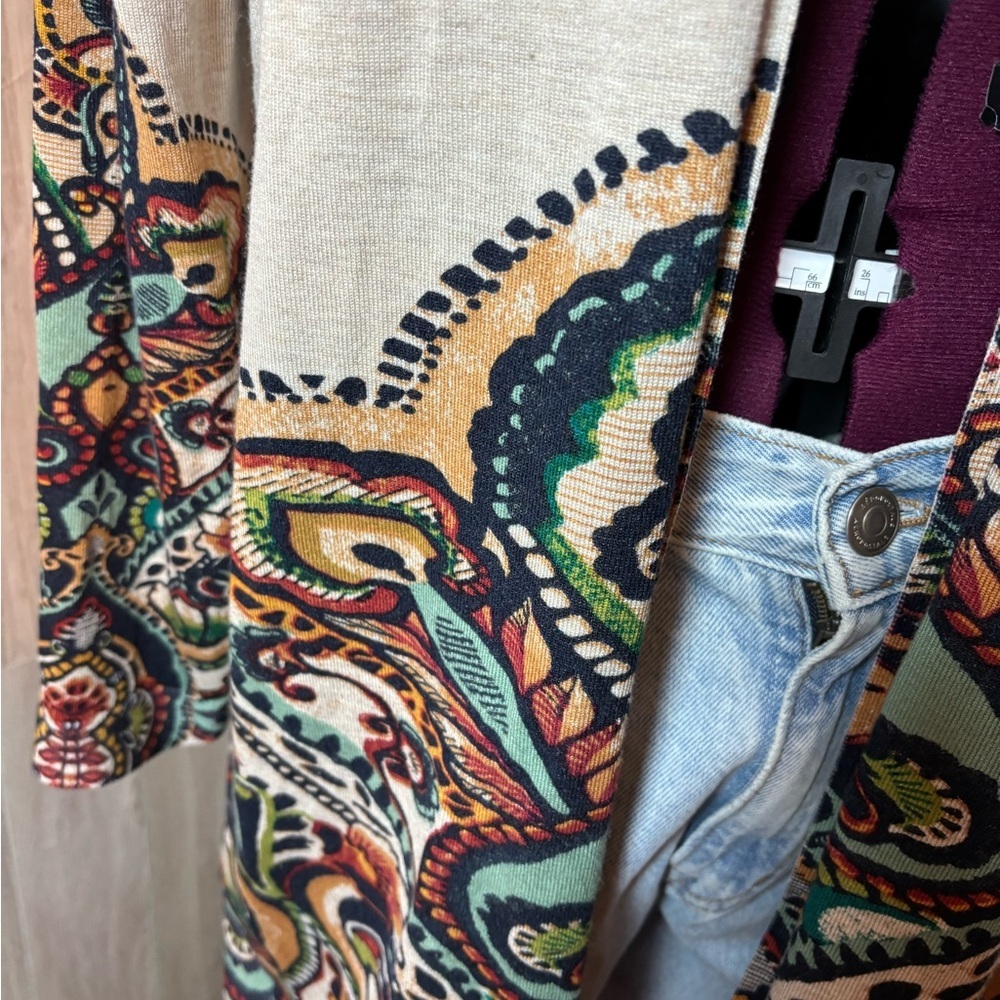 Chico's Multicolor Paisley Patterned Cardigan - image 2